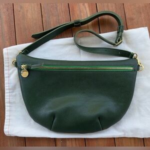 Clare V. Grande Fanny - Green Leather *Pristine*